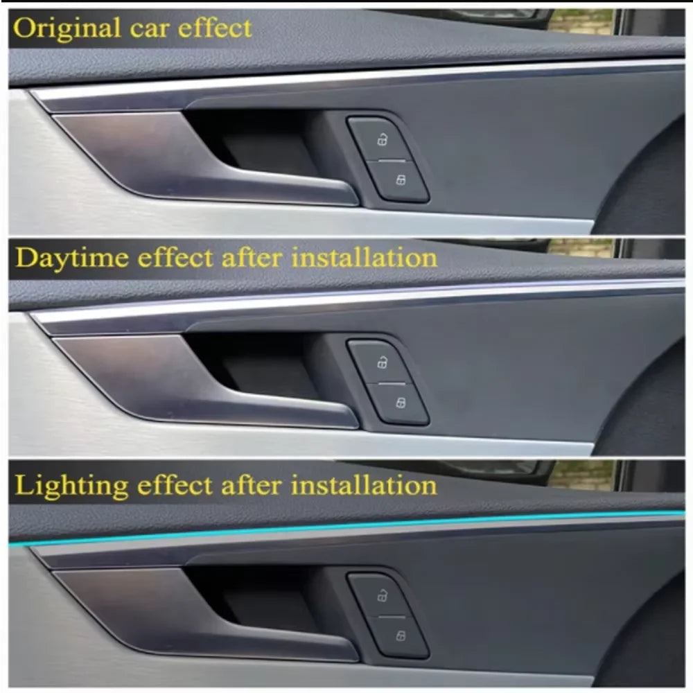 Acrylic Light Bar Auto Accessories 35/75/110Cm Car Full Color RGB LED Ambient Rainbow Light Strip Replacement Car Ambient Light Premium Car Ambient LED Interior Lighting Kit – RGB