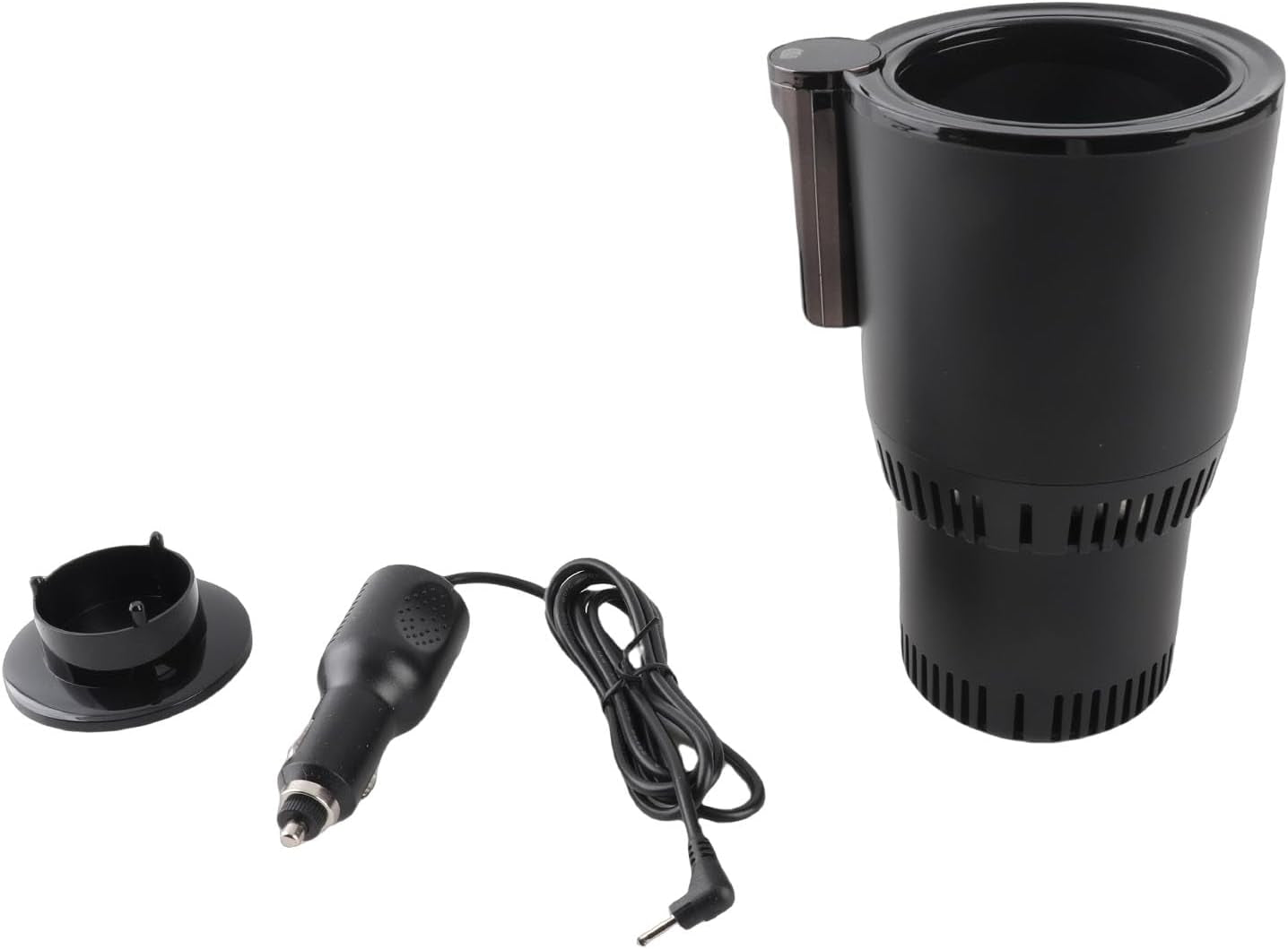 2-in-1 Car Cup Warmer and Cooler - Smart Auto Mug Holder for Heating and Cooling Drinks (Black)